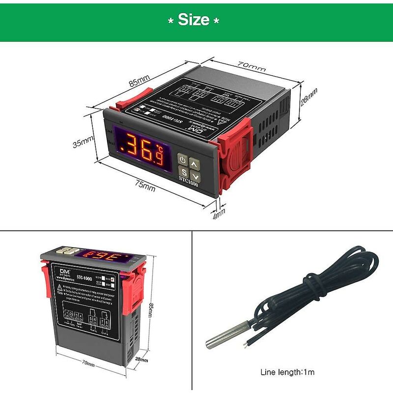 Contrôleur de température STC-1000, régulateur intelligent