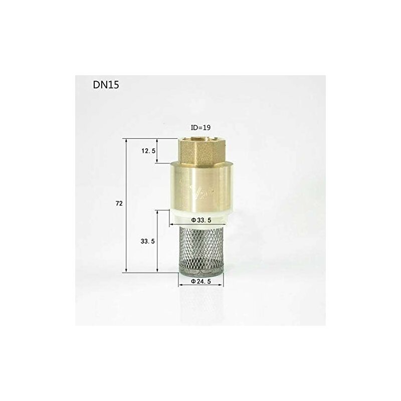 EIHI Clapet Crépine Pompe Anti Retour Acier Inoxydable - Vanne Non Retour Filtre