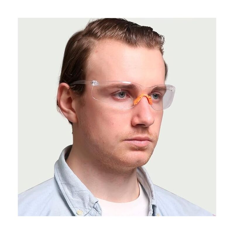 O-Kinee 6 Pcs Lunettes De Sécurité Transparentes, Lunette De Protection Travail, Surlunettes De Protection, Lunettes De Sécurité Chimie, Pour Laboratoire Travail Équipement De Protection Individual