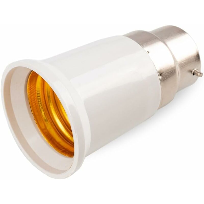 SFTlite 4x Adaptateur base de lampe converter E27 douille à B22 base de la  lampe pour lampes à LED, halogène, à économie d'énergie