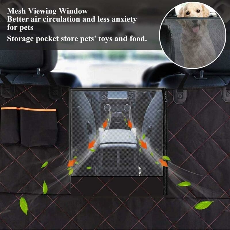 Voiture Chien Barrière Chien Garde Chien Protection Net Voiture Isolation  Pet Barrière Net Pet Barrière Net et Écran Arrière Coffre Sécurité Pet Net  Nettoyez