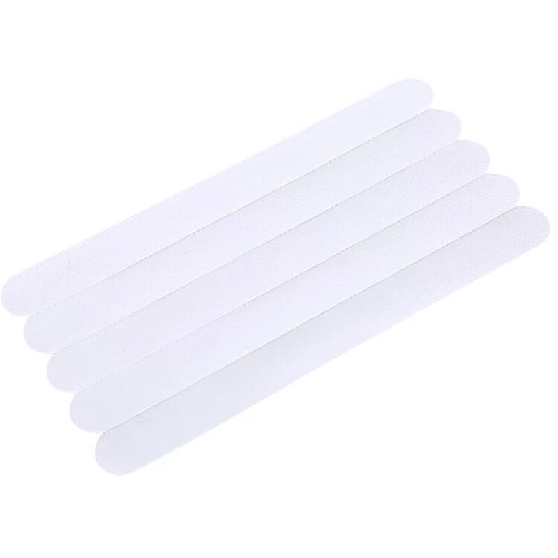Lot De 12 Bandes Antidérapantes PEVA Transparentes - Pour Baignoire, Douche, Escalier Et Cuisine