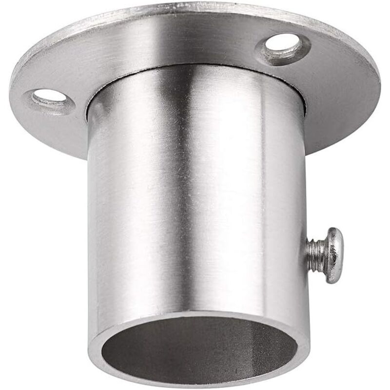 Lot De 4 Supports Pour Tringle à Rideau En Acier Inoxydable - Pour Tringle 26mm | Avec Vis Et Chevilles - 3