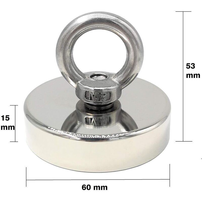 4 Aimants Néodyme Super Puissants 20kg Avec Vis - Pour Frigo, Atelier, Bricolage