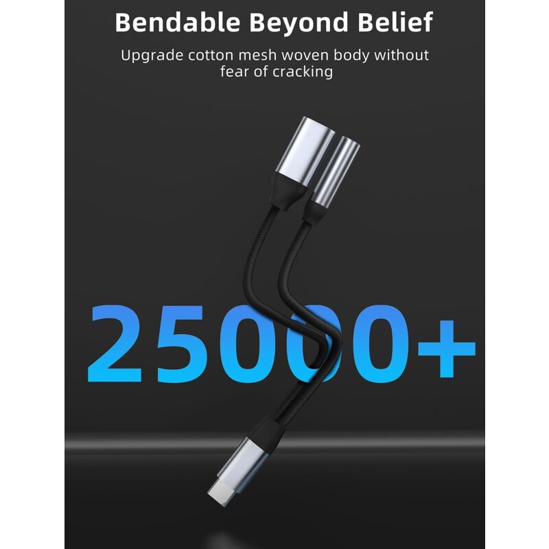 Adaptateur Usb-c Adaptateur Magnétique USB-C 2-en-1 - Charge PD 60W + Audio Hi-Res - Compatible IPhone, Samsung, IPad, MacBook Ps5 Pro