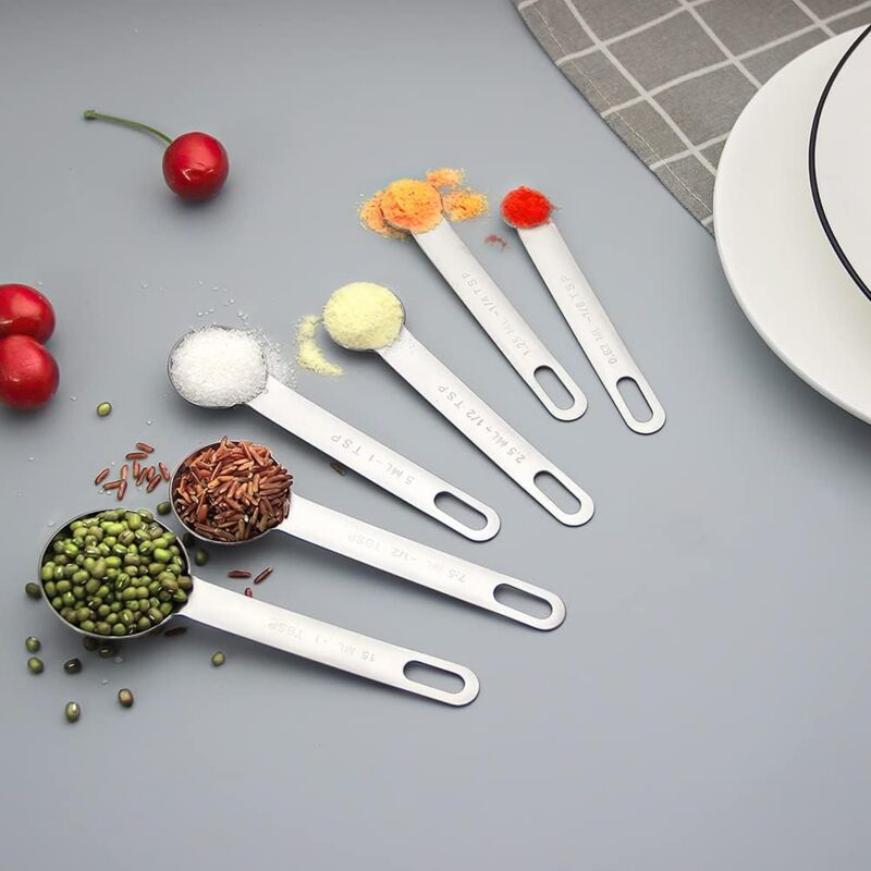 Lot De 2 Cuillères Doseuses à Café Avec Clip En Acier Inoxydable, 2 En