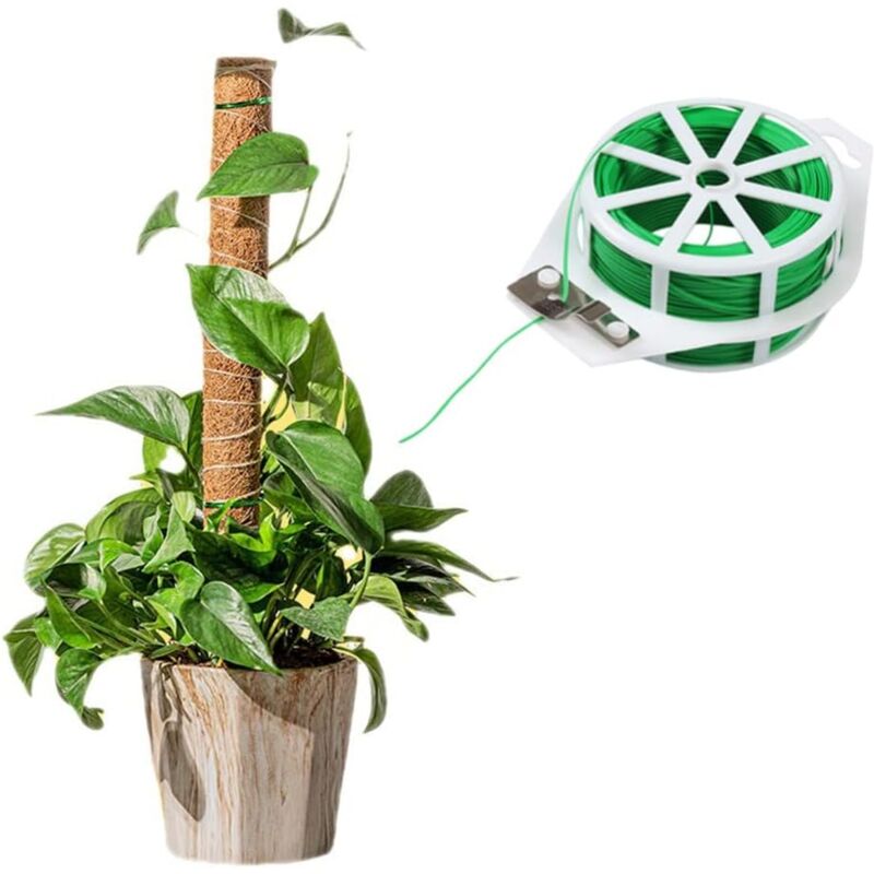 Fil Pour Jardin Pas Cher Fil De Serrage Pour Jardin, 30 M, Fil Torsadé Pour Plantes Grimpantes Vignes Arbustes Et Fleurs Vert 85601977 Fil De Fer Vert