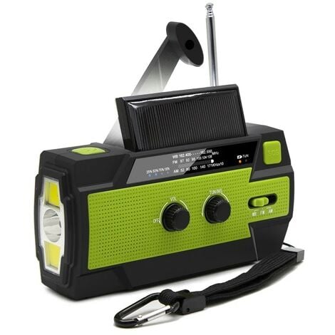 Radio de camping portable, 4 modes de charge, batterie externe