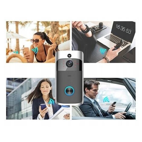 Interphone vidéo avec sonnette, caméra intelligente, sans fil, HD 1080P, détection de mouvement, conversation bidirectionnelle, contrôle par application, Onshop