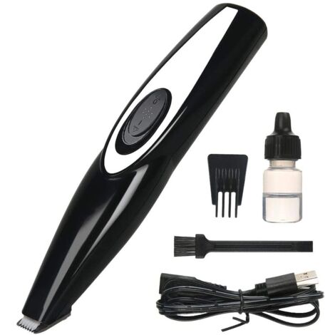 Cisailles pour animaux, rechargeables par USB, 6 500 tr/min, 6,5 W, 110-240 V, noires (1/5)