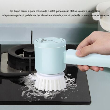 Kit Nettoyage Cuisine Salle De Bain Coins Brosse De Nettoyage Rotative électrique Avec 3 Têtes De Brosse De Nettoyage Remplaçables, Brosse à Récurer Télescopique étanche, Adaptée à La Salle De Bain, Au Kit Nettoyage Cuisine Salle De Bain Coins Brosse De Nettoyage Rotative électrique Avec 3 Têtes De Brosse De Nettoyage Remplaçables, Brosse à Récurer Télescopique étanche, Adaptée à La Salle De Bain, Au