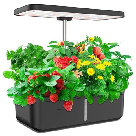 Tower Garden Hydroponique 6 étages – Potager D’intérieur Vertical Pour Herbes, Fruits Et Légumes – Kit Hydroponique Avec Pompe Et Réservoir 10L