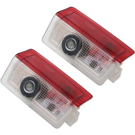 2 Pièces Lumière de Porte de Voiture, Lumières Menées de Porte de Voiture, Projecteur de Porte de Voiture Compatible with A B C E M G W166 W176 W205 W212 Serie (1/5)