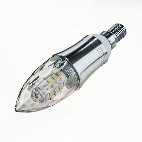 Lot de 4 Ampoule LED en Forme de Bougie E14 12W, Équivalent 100W Ampoule Incandescente,  Blanc Lumière du Chaud,  Ampoule Bougie Petit Edison à Vis