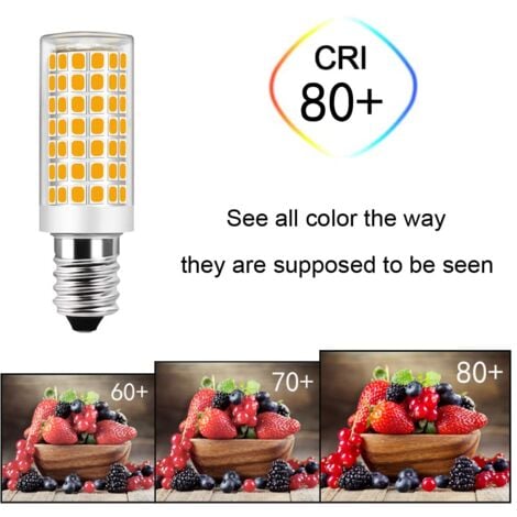 Lot de 6 Ampoule E14 9W LED équivalent Ampoule Halogène 75W-Blanc Chaud 3000K-Not dimmable-AC 220-240V