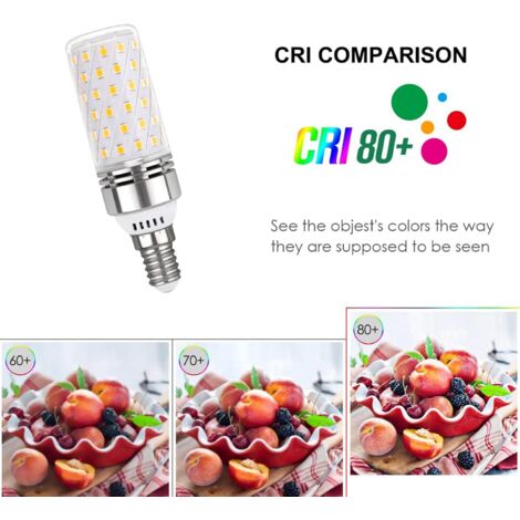 Ampoule Mais LED E14 16W Blanc Chaud 3000K, 1450LM, Équivalent Halogène E14 100W, AC 230V, Non-dimmable, Petie Culot Lampe E14 Maïs LED pour L'éclairage Intérieur, lot de 4