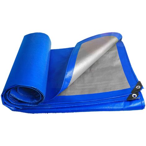 Bâche imperméable, bâche de Jardin avec œillets en Aluminium, bâche tissée bâche de Protection bâche de Bateau bâche pour Bois(2m5m) (1/5)