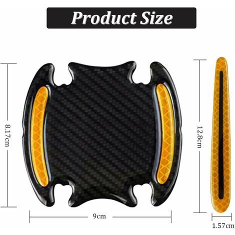 Autocollants De Protection De Poignée De Porte De Voiture, Pour Kia Rio - 3