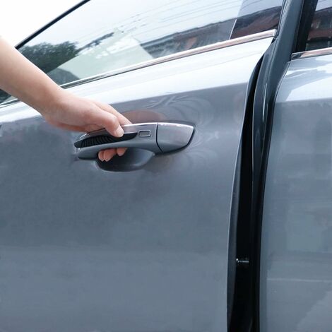 Protecteur De Bord De Porte Voiture 6m - Moulure Anti-Rayures Noire/Argent Pour Protection Carrosserie