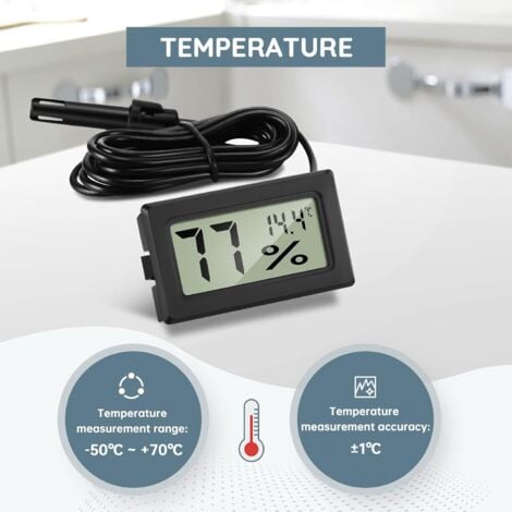 Mini Hygromètre Numérique Amélioré Thermomètre Lcd Thermomètres De