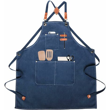 Tablier de Cuisine,Tablier de Travail,Tablier Barbecue,pour Barbecue, Restaurant, Jardin, Barbecue, Café (1/5)