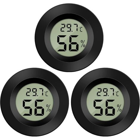 Thermomètre Hygromètre Numérique LCD - Mini Format, Haute Précision, Indicateur Confort (sec/comfort/humide), Pour Maison/bureau
