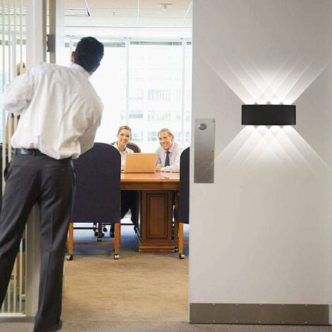 Moderne LED Plafonnier Étanche En Aluminium Applique Murale Rondelle Lumière Intérieur Extérieur Couloir Couloir Couloir 8w Noir