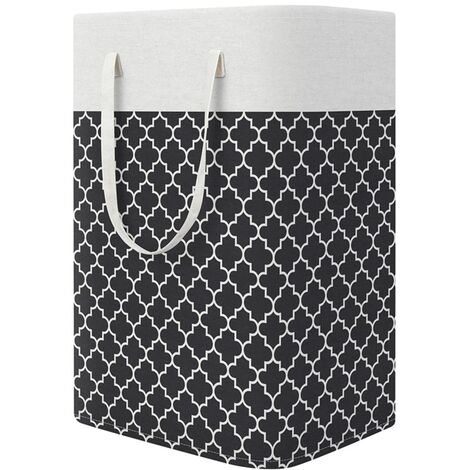 Jusch – Panier à linge 75L en tissu épaissi – Pliable avec revêtement PE – Dimensions 40 x 30 x 62 cm – Pour rangement vêtements et jouets