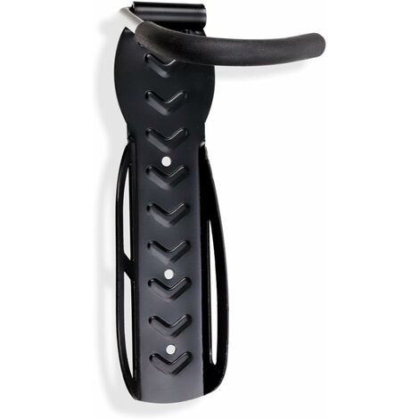 Lot De 2 Porte-vélos Muraux Pour Garage - Crochets Verticaux En Fer Noir - Capacité 2 Vélos