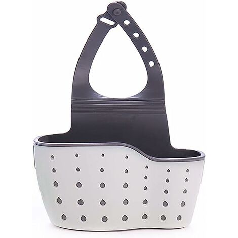 Porte-Éponge pour Évier de Cuisine,Panier Suspendu de Type Égouttoir,Égouttoir Panier Suspendu,Évier Étagère de Rangement,Porte Éponge de Rangement,pour Stockage de Cuisine,Support de Vidange (1/5)