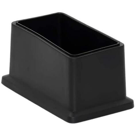 Jusch – Lot de 8 embouts rectangulaires en PVC inodores – Protection des sols 25 x 50 mm – Réduction du bruit des chaises – Ajustement sécurisé - SOL 25 X