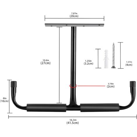 Crochet De Rangement De Plafond De Garage En Acier, Support