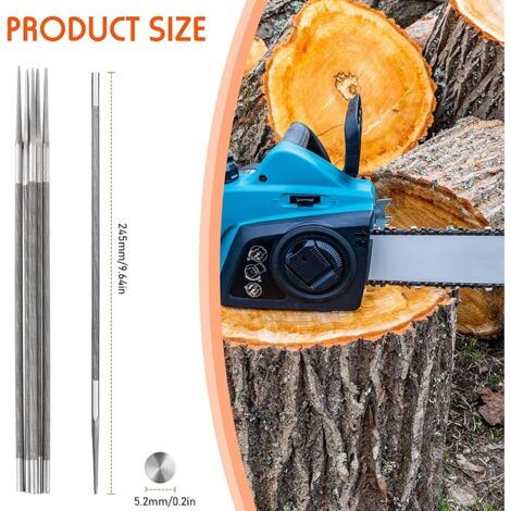 Kit Affûtage Chaîne Tronçonneuse Pack De 6 Limes Rondes Pour