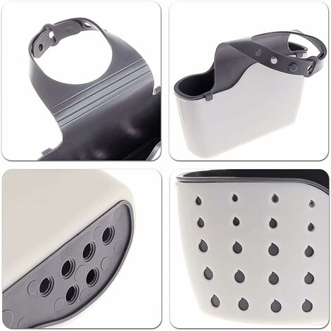 Lot De 2 Supports Éponge Évier Cuisine à Suspendre - Rose + Vert - Rangement Ustensiles Robinet