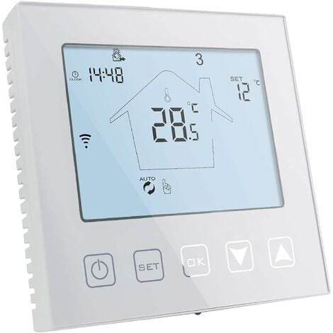 Thermostat Connecté Wifi Sans Fil Programmable Pour Chauffage Avec  Chaudière Gaz