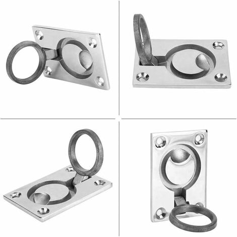 Poignée De Levage Pour Trappe De Bateau - Acier Inoxydable 316 Marin - Longueur 15 Cm - Finition Miroir