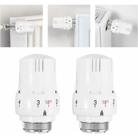 Lot De 2 Valves Thermostatiques Pour Radiateur