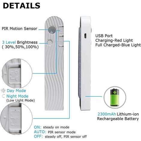 Lumières De Sécurité Pour Marcher La Nuit – Lampe De Sport De Nuit Rechargeable Par USB, Silicone – Utilisation Bras Clignotant équipement Pour La Marche, Le Jogging, Le Camping, L'aventure En Plein