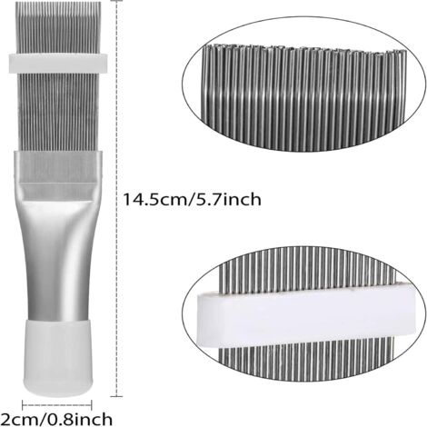 Peigne à Bobine De Radiateur Universel - Pour Nettoyer Et Redresser Les Ailettes - Outil Vert/rouge