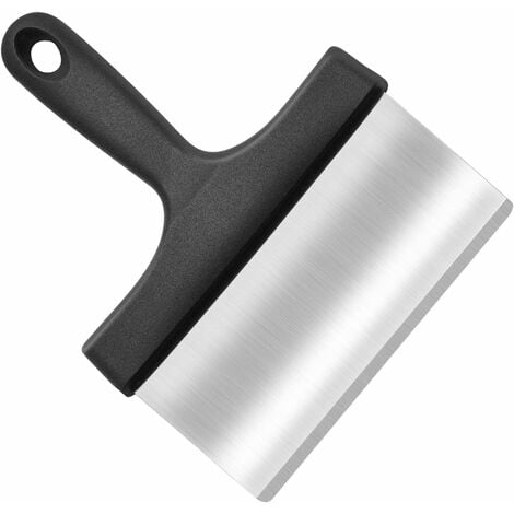 Grattoir pour Plancha, Grattoir Plancha pour Plaque INOX Grattoir Plancha Professionnel Grattoir Plancha avec Poignée, Grattoir Plancha INOX, Outil de Nettoyage de Grattoir de Gril de Barbecue