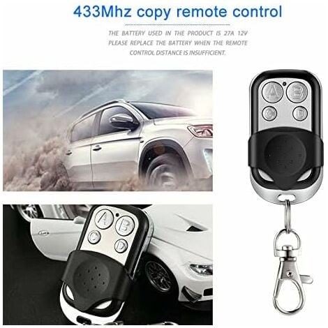3 pièces 433.92Mhz Universel Copie Sans Fil Télécommande Porte-clés Émetteur RF pour Clone Porte De Garage Ouvre-porte 433Mhz Duplicateur