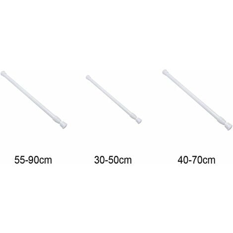 Exble Tringle à Rideau Extensible Sans Perçage En Acier