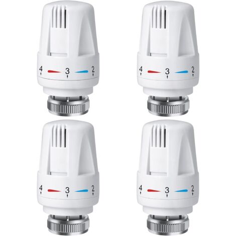 Osqi – Tête thermostatique radiateur M30 x 1,5 – Vanne antigel avec 5 niveaux de modulation – Compatible systèmes de chauffage maison et bureau (1/5)