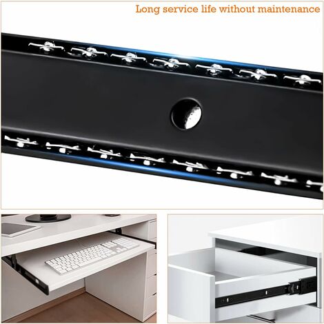Plateforme Tiroir Pour Clavier Duronic DKTPX2 - Support Ergonomique Sous Bureau Coulissant