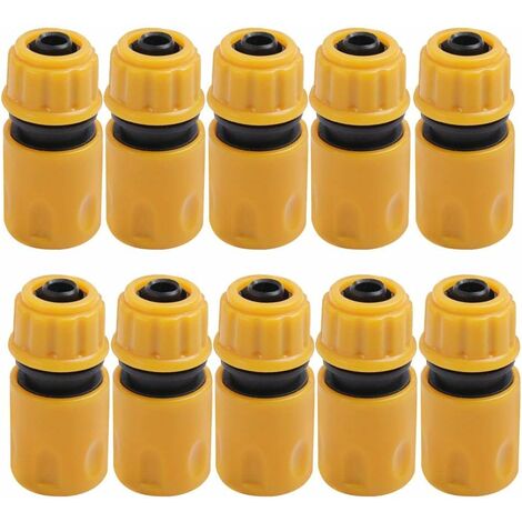 Embout Tuyau D'arrosage 10pcs, Raccord Tuyau D'arrosage, Jardin en Plastique Raccords d'Arrosage Rapides, Raccord Arrosage, Embout Arrosage, Raccord Tuyau, Jardin Raccords d'Arrosage Rapides