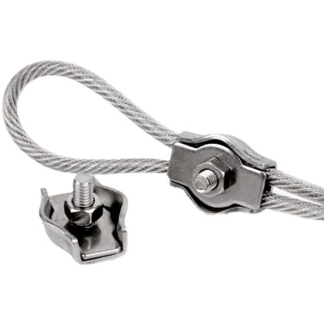 5x Serre-câble Métallique Pince à étrier Acier | FindTheDeal