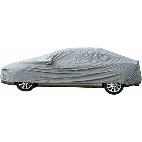 Bâche pour voiture, Housse de véhicule universelle, 4800x1900x1500mm, entièrement étanche, anti-rayures, durable, doublée, en coton respirant, très résistante
