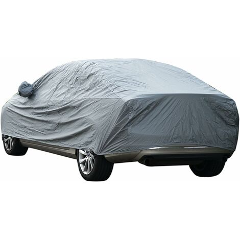 Bâche pour voiture, Housse de véhicule universelle, 4600x1800x1500mm, entièrement étanche, anti-rayures, durable, doublée, en coton respirant, très résistante