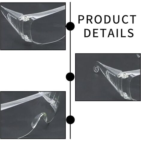 5 Pcs Lunette De Protection Travail Verres Transparent Lunette Protection Chimie Tenue Securisee Anti Buee Et Anti Rayures Surlunettes De Protection Pour Laboratoire Lindustrie Horticulture 81081930