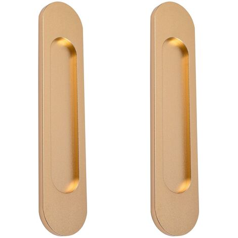 Poignées de porte coulissante ovales auto-adhésives, poignée sans perforation pour porte de grange coulissante, fenêtres(2pcs) (1/5)
